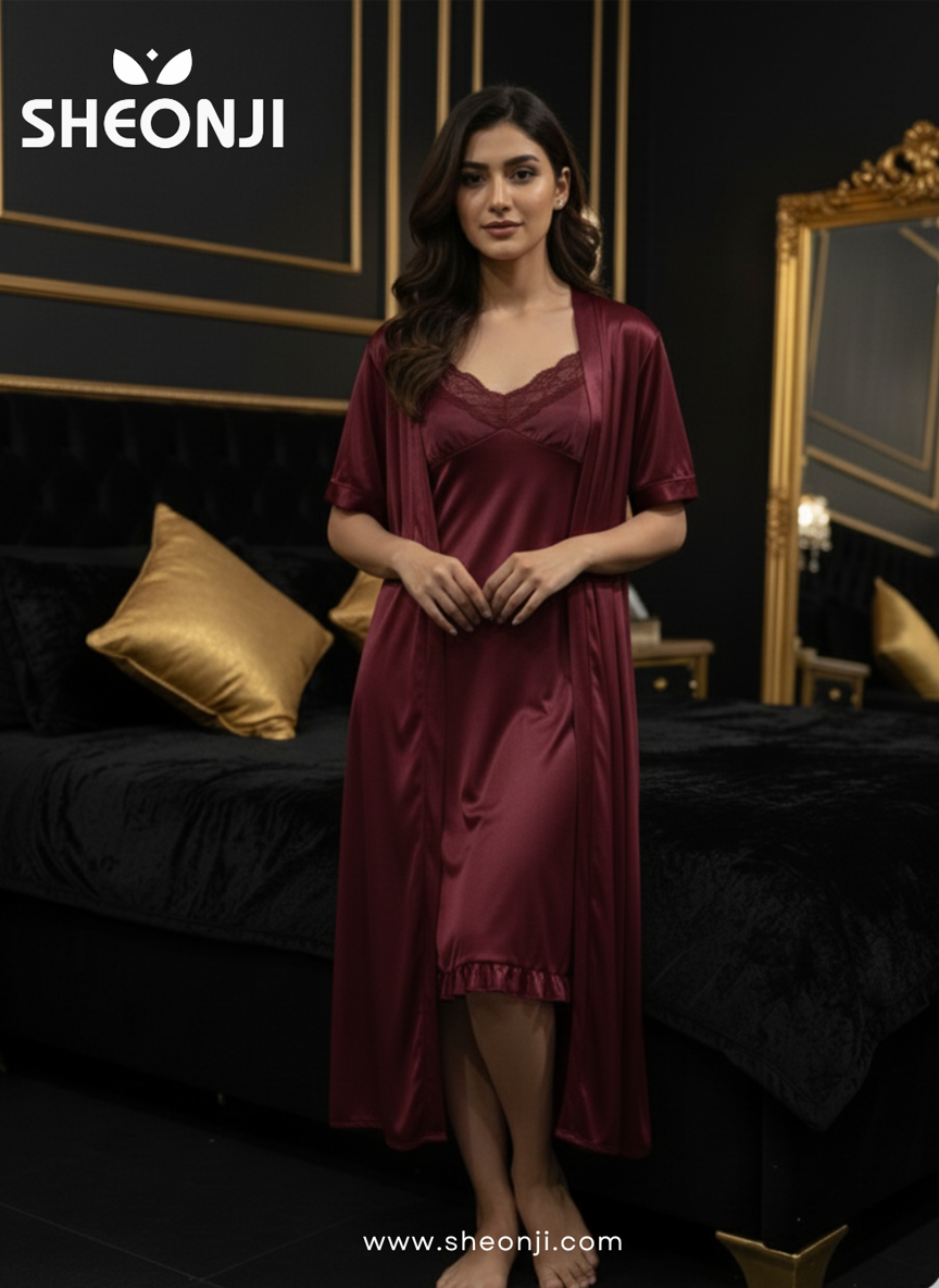 main Royal Essence Silk Nighty (4 in 1) - Image 1