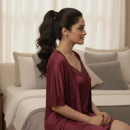 Romantic Allure Silk Nighty (2 in 1)